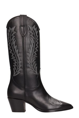 Paris Texas Black Leathertexan Boots