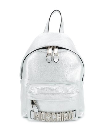 Moschino Metallic Leather Backpack | Farfetch.com