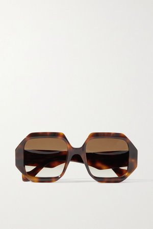 Tortoiseshell Octagon-frame tortoiseshell acetate sunglasses | Loewe | NET-A-PORTER