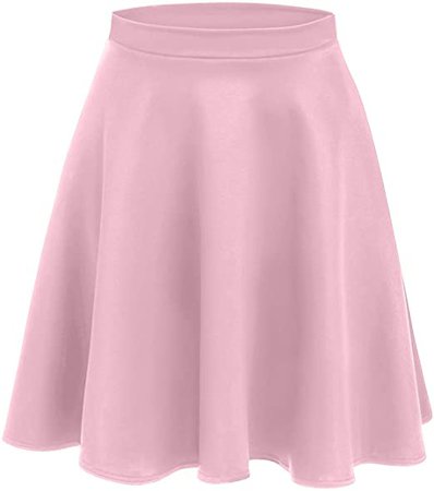 Dance Skirts Flowy Knee Length Skirt Hot Pink Skater Skirt