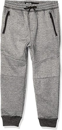 Amazon.com: BROOKLYN ATHLETICS Boys' Big Fleece Jogger Pants Active Zipper Pocket Sweatpants, Black Marl, Small: Clothing