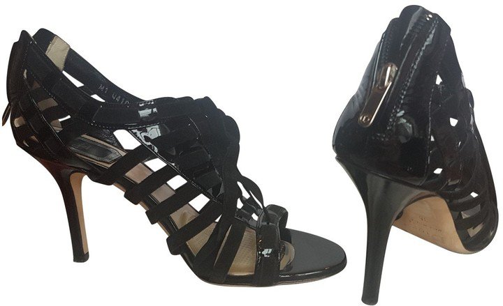 Black Patent leather Sandals