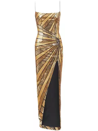 Balmain sequin-embellishment Maxi Dress - Farfetch