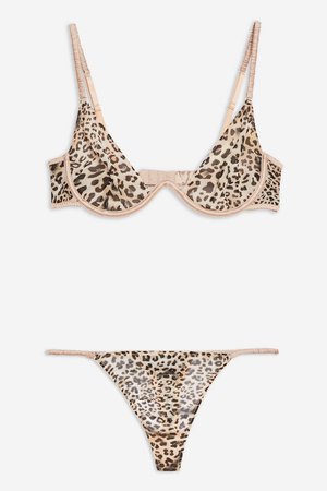 Leopard Print Underwear Set - Lingerie & Nightwear - Clothing - Topshop