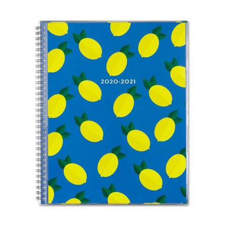 2020-2021 Academic Planner 8.5" X 11" Clear Pocket Cover Weekly/Monthly Wirebound Lemonade - Dabney Lee : Target