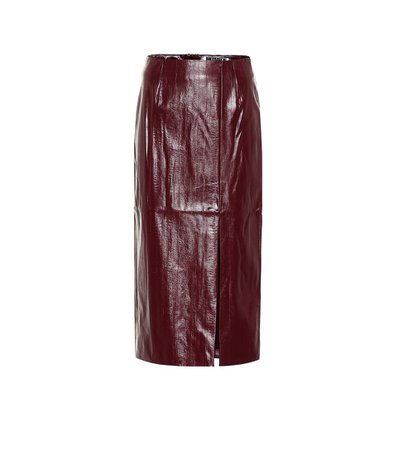 ROTATE BIRGER CHRISTENSEN - London faux leather pencil skirt | Mytheresa