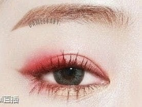 red and gold eyeshadow