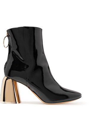 Ellery | Patent-leather ankle boots | NET-A-PORTER.COM