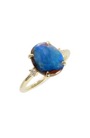 Meira T Blue Opal Ring