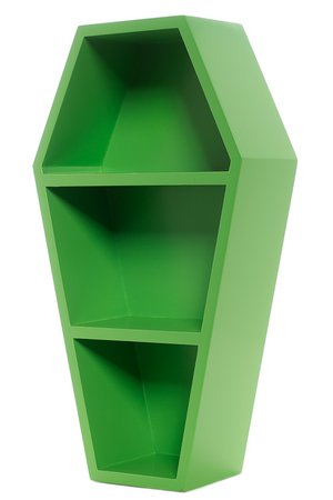Coffin Green Wall Shelf by Sourpuss | Gifts & ware | Decor
