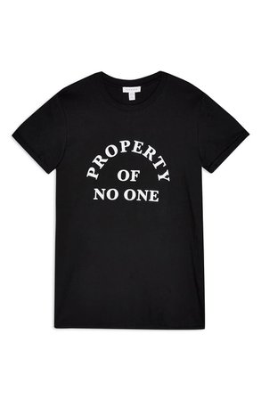 Topshop Property of No One Tee black