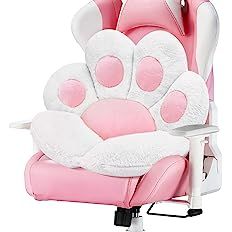 Amazon.com: MOONBEEKI Cat Paw Cushion Chair Comfy Kawaii Chair Plush Seat Cushions Shape Lazy Pillow for Gamer Chair 28"x 24" Cozy Floor Cute Seat Kawaii for Girl Worker Gift, Dining Room Bedroom Decorate White : Home & Kitchen