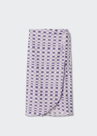 Geometric print skirt - Women | Mango USA