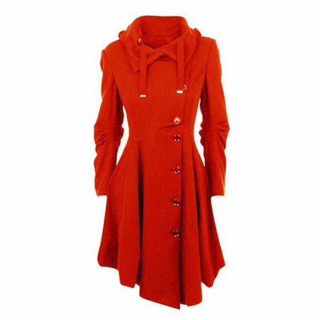 red hooded trench coat womens - Google Search