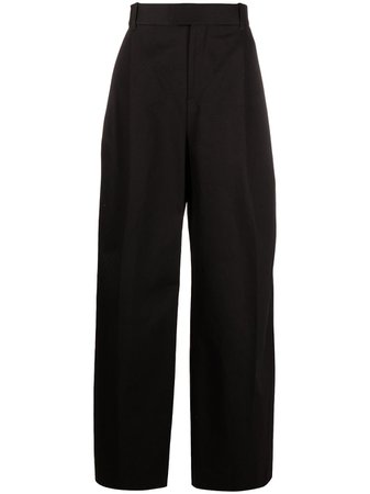 Bottega Veneta wide-leg trousers black 653066VF4T0 - Farfetch