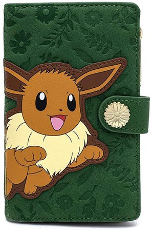 Amazon.com: Loungefly Pokemon Flying Eevee Faux Leather Wallet : Clothing, Shoes & Jewelry