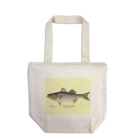 Striped Bass print canvas tote - Walmart - uploaded by mt