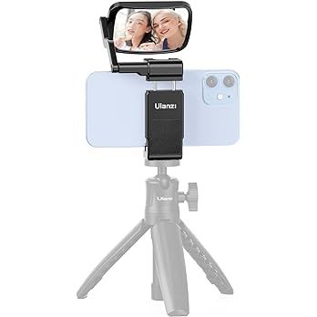 Amazon.com: ULANZI Smartphone Selfie Mirror Phone Holder Clip Mount for iPhone 14 13 12 Pro Max Mini Rear Phone Camera Vlogging Live Streaming Must Have Accessories : Cell Phones & Accessories