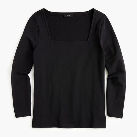 J.Crew: Fitted Square Neck T-shirt