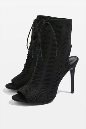SANDY Lace Up Sock Boots - Shoes- Topshop USA
