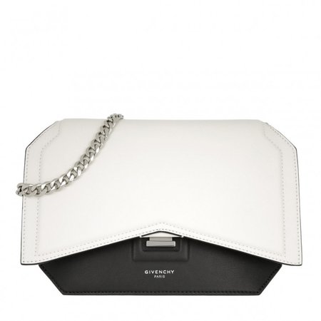 Givenchy Bow Cut Chain Bag Snake Black/White in wit | fashionette