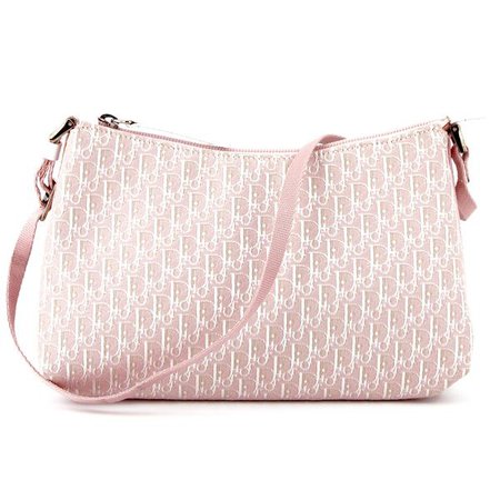 LUXUCA.COM - Dior Vintage Iridescent Pink Monogram Canvas Shoulder Bag