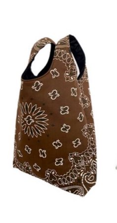 Yaito - Brown Paisley Shopping Bag
