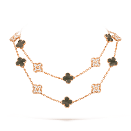 Vintage Alhambra long necklace, 20 motifs - VCARP2R000- Van Cleef & Arpels