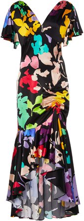 Lucille Multicolor Silk Dress