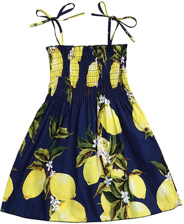 Amazon.com: Kids Toddler Baby Girls Summer Dress Outfits Ruffle Strap Sunflower Print Tutu Skirt Sunsuit Beachwear Clothes Set (Navy Sunflower, 3-4 Years): Clothing
