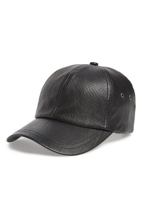 SWEAT ACTIVE Faux Leather Baseball Cap | Nordstrom