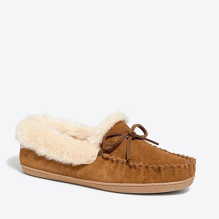 J.Crew Factory Shearling Slippers