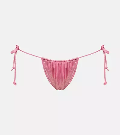 Metallic Triangle Bikini in Pink - Norma Kamali | Mytheresa