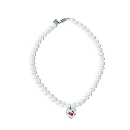 NiRO Cherry Heart Pearl Necklace