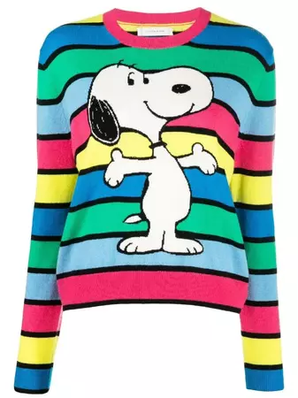 Chinti And Parker Peanuts™ Snoopy Striped Jumper - Farfetch