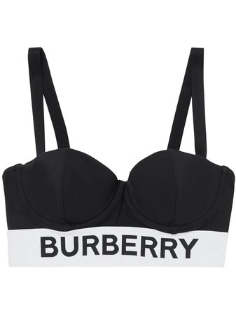 Burberry Logo Tape Bikini Top Ss20 | Farfetch.com