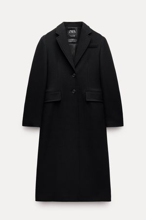 FITTED MANTECO WOOL COAT ZW COLLECTION - Black | ZARA United States