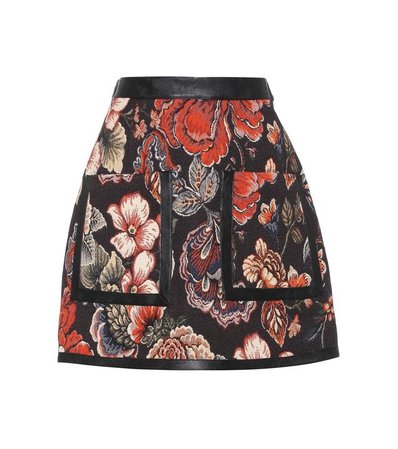 black floral skirt