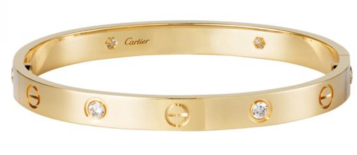 Cartier | LOVE Bracelet, 4 diamonds – Yellow Gold
