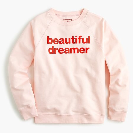 J.Crew: J.Crew X Prinkshop Beautiful Dreamer Sweatshirt pink