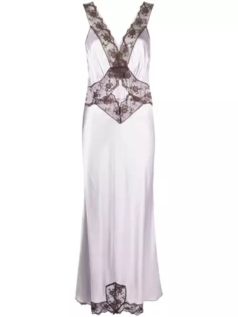 SIR. Aries floral-lace Silk Maxi Dress - Farfetch
