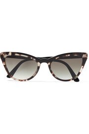 Prada | Cat-eye acetate mirrored sunglasses | NET-A-PORTER.COM