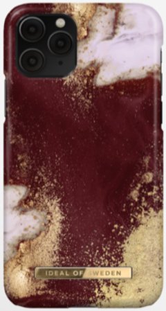 Maroon and gold phone case