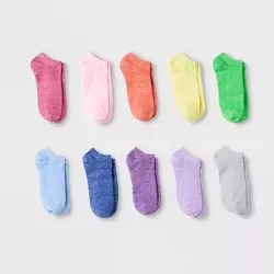 Girls' 7pk Flamingo Print No Show Socks - Cat & Jack™ Colors May Vary : Target