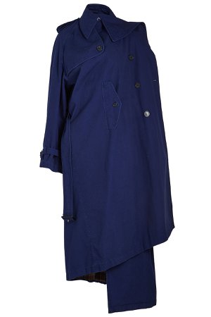 Draped Cotton Trench Coat Gr. FR 40