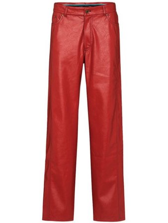 Y/Project Boxer faux-leather Trousers - Farfetch