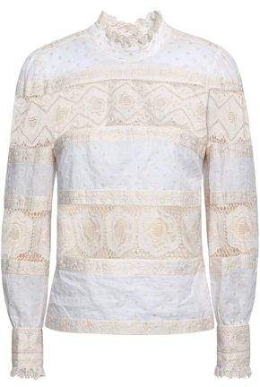 Embroidered Cotton-gauze Blouse