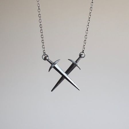 Arcana Obscura Crossed Swords Necklace | Garmentory