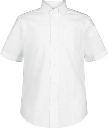 IZOD Uniform Young Men’s Short Sleeve Button-down Oxford Shirt at Amazon Men’s Clothing store