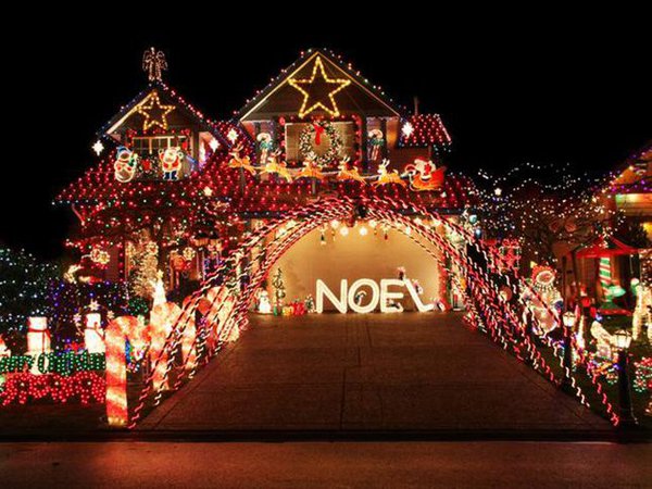 christmas lights exterior house - Google Search